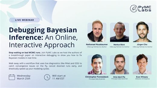 Debugging Bayesian Inference: An Online, Interactive Approach | PyMC Labs