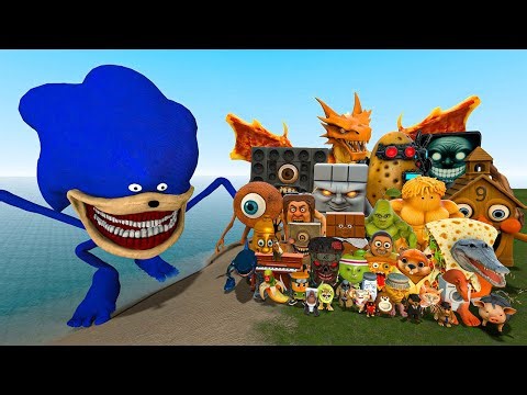 ALL NEW ITALIAN AI BRAINROT MEMES VS SONIC TAPES MONTERS! - Garry's Mod