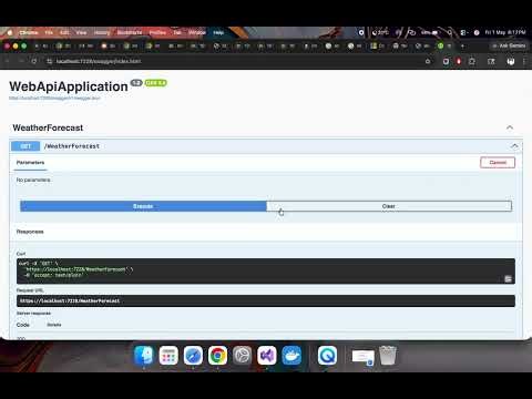 How to create a .NET Core Web API using Visual Studio 2022 on Mac