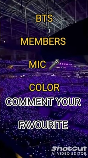 bts members mic 🎤 color 💙💖🖤❤️💛💚💜