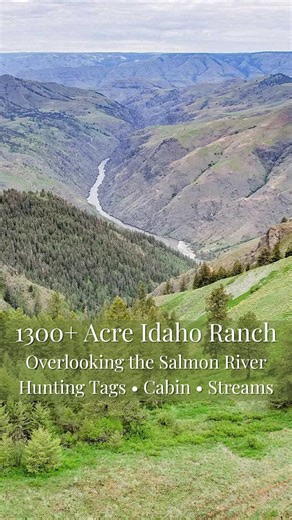 Ranches of the West on Instagram: "1300+ acre Idaho ranch overlooking the Salmon River. Hunting tags, live water, and an off-grid cabin in Hunt Unit 13. 👇Comment IDAHO RANCH for details. Listings courtesy of: Curtis Hitchcock, Knipe Land Company Janey Knipe, Knipe Land Company"