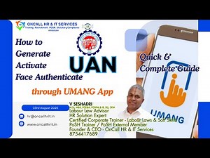 UAN Generation through UMANG App Complete Guide #seshadri #oncallhr #uan #umangapp