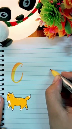 How To Write In Cursive Capital Letter Cc | Cursive Writing for beginner #abcd #shorts #cforcat