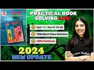 Class 12th Biology Practical 2024 : Practical Book & Solution Download pdf / Part - 1 / Exp 1 to 5