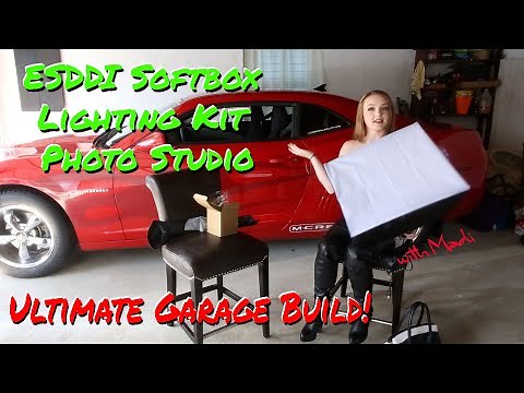 ESDDI Softbox Lighting Kit Photo Studio Review Ultimate Garage w/ Leviticus Fashions Model Madi