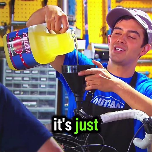 Changing Bike Oil Prank - The Carbonaro Effect #magic #shorts #prank