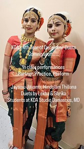 December Duet Performances - Watch our duo Lekha & Shrika perform on Wednesdays | Kuchipudi Dance Academy