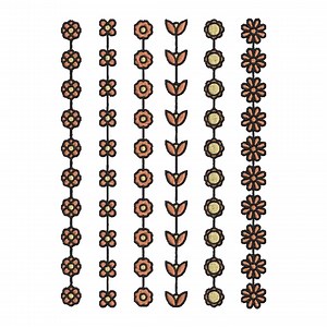 Border Embroidery Design, Border Machine Embroidery File, 6 Design, 5 Size, Instant Download - Etsy