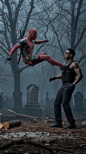 @the_ai_walker15 | Deadpool jumping kick Blade version 3, I made it using wan2.6 smart multi shot #fypシ❤️💞❤️ #ai #marvel | Instagram