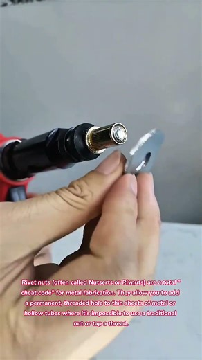 🚀 No Welder? No Problem! 🔩 How to Add Permanent Threads to Anything ✨ #tools #tips #tricks #how #diy