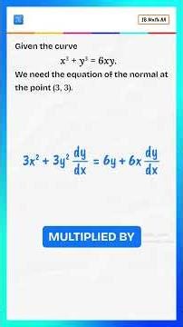 How to Find the Equation of the Normal for a Curve | IB Math Explained
