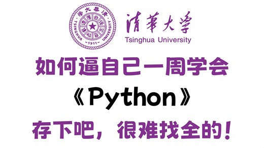 【全698集】清华大佬终于把Python全套教程讲完了，2025最新版，从零基础小白到Python全栈大神，全程通俗易懂，逼自己一周时间学完，提升你的编程水平