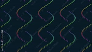 A vibrant, visually striking pattern composed of colored lines overlapping each other in a rhythmic, wave-like design. The lines form a seamless gradient effect, adding depth and dynamism