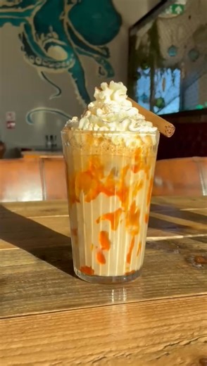 2.5K views · 15 reactions | Autumn in a glass ☕ Our Pumpkin Spiced Iced Latte with a delicious twist, crowned with homemade pumpkin spice whipped cream and a dusting of cinnamon. Cool, creamy, and perfectly seasonal, it’s the ultimate autumn treat. | Tin of Sardines Roker | Facebook