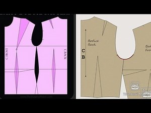 How To Draft A Basic Bodice pattern/ Basic Bodice Block