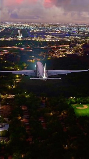 Early morning Airbus A350 approach into Chicago | Microsoft Flight Simulator