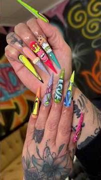 XXL Pop Art nails in 2 hours