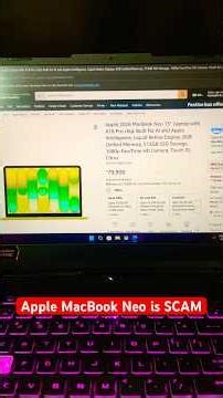 MacBook Neo: Apple's Biggest Scam Yet?