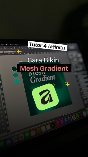 Ayaz Yahya | Logo Designer | Affinity User on Instagram: "Owwww Gini cara bikin backround mesh gradient di affinity 朗 Follow aku kalau mau dapet tutorial @affinity lainnya  #affinitybycanva #tutorialaffinity #affinitytutorial"
