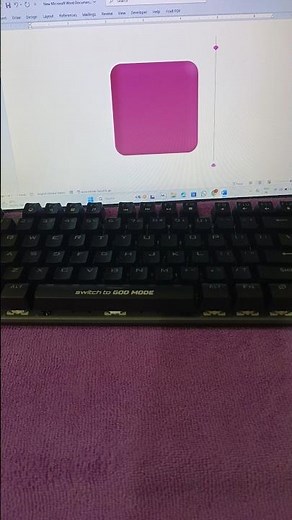 Red Square Emoji in ms word code (1F7E5) #red #square #pink #asmr #keyboard #typing #computer