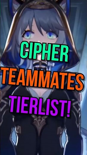 The Best Teammates for Cipher Tierlist! Honkai: Star Rail
