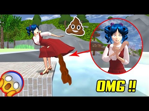 SHE POOP IN THE CAMPING AREA - SAKURA SCHOOL SIMULATOR