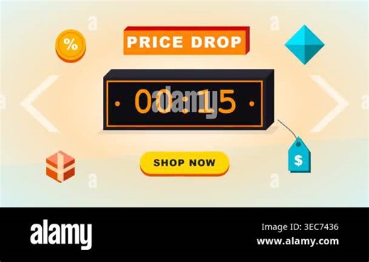 A digital timer counting down on a screen Stock Video Footage - Alamy