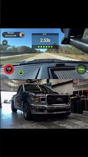 @midnight__performance street pull in the F150🤯🔥 #nyce1s #shorts #ford #f150 #streetracing #car