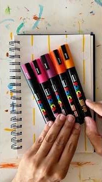 Simple and Easy Art Journaling Idea with POSCA Markers #dailyart #easyart #posca