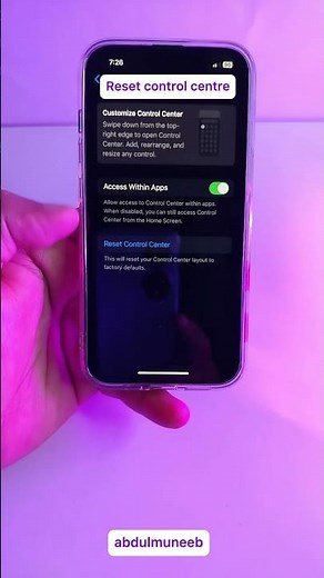 How to Reset iOS 18 Control Center to Default #ios18