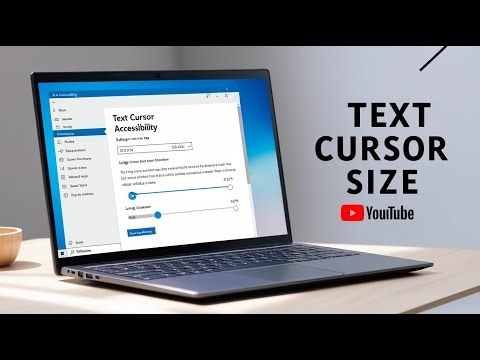 How to Change Text Cursor Indicator Size on a Laptop