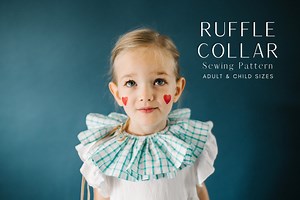 Easy Neck Ruffle Collar Sewing Pattern Tutorial for Costumes and Cosplay - Etsy