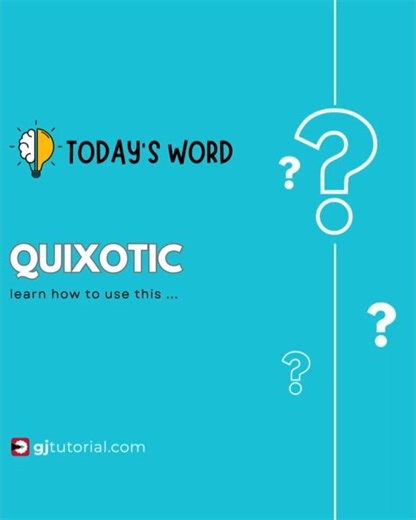 Quixotic Meaning in Hindi | हिंदी मतलब जानो 🤯 | #VocabularyShorts