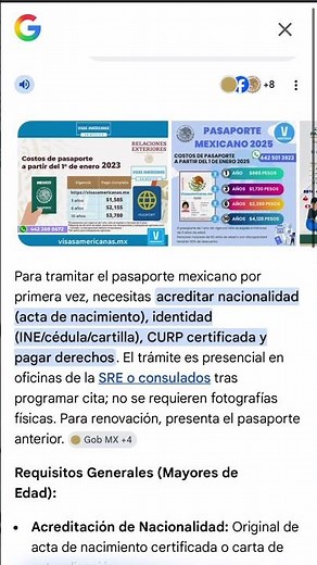 Requisitos para el pasaporte mexicano