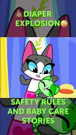 Boom! 💩 Diaper Trouble 🤪 Learn Baby Safety Rules 😻 Purr Purr