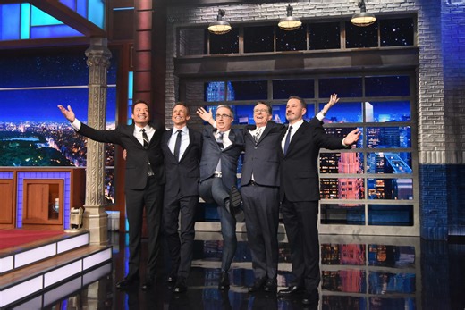 Strike Force Five reassemble on 'Late Show,' talk facing Trump's wrath