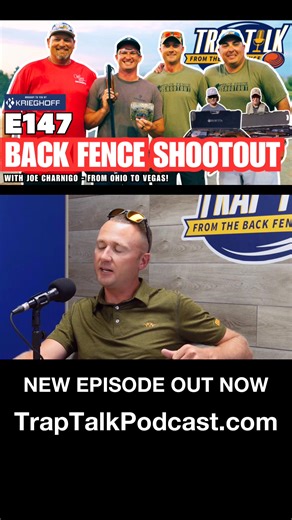 Trap Talk E147 Live Now! The Back Fence Shoot Out keeps getting bigger — and this year’s event at the Ohio State Shoot drew an incredible 509 competitors to the line. 🏆 In this episode, the Trap Talk crew sits down with Joe Charnigo to recap the event, break down the 3-way shoot-off between Ryan Glow, Jack Knaus, and Ian Lawrence, and talk about what’s next for the Back Fence Shoot Out as it heads west to the 77th Nevada State Shoot (Oct 27 – Nov 2). This episode is dedicated to the memory of L