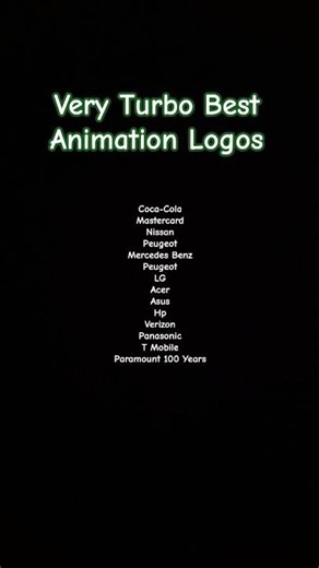 Very Turbo Best Animation Logos