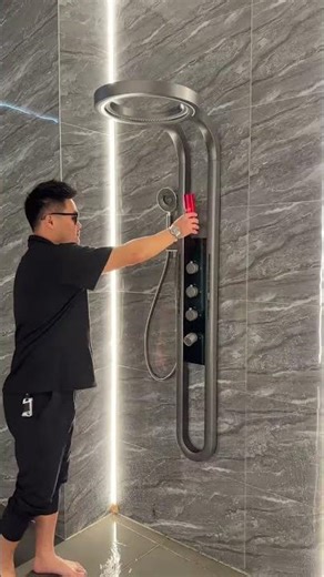 Pressure Shower Head – Stylish Bathroom Upgrade with Powerful Water Flow" #shortsfeed