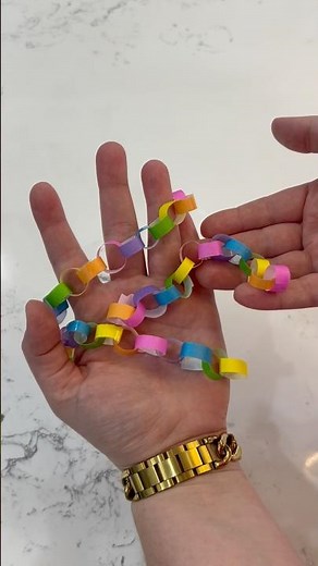 how to make tiny paper chains ✨