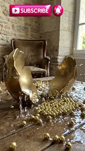Oddly Satisfying Golden Glass Orb Shatter & Burst ASMR