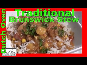 Traditional Brunswick Stew With Squirrel Cooked in the Dutch Oven