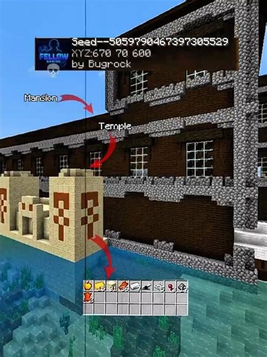 Minecraft Rarest Seed ☠️ #minecraft #shorts #spawn #seeds #rare