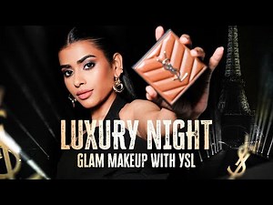 💎 Luxury Date Night Glam Makeup Look Using Only YSL BEAUTY 👑 | Non-Sponsored Tutorial ✨