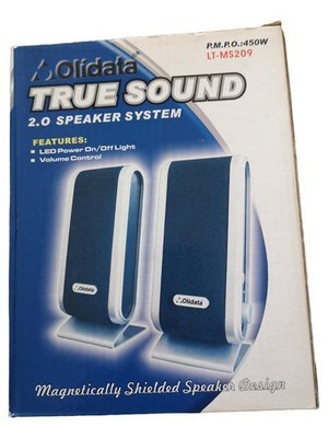 Olidata LT-MS209 True Sound 2.0 Lautsprecher Set PC Computer Blau | eBay.de