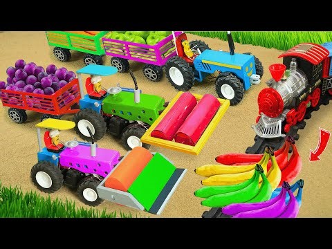 Diy tractor mini Bulldozer to making concrete road | Construction Vehicles, Road Roller #501