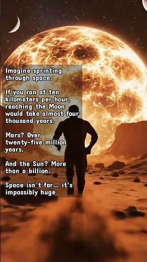 How Long Would It Take to RUN to the Moon, Mars, and the Sun? Mind-Blowing Distances Explained