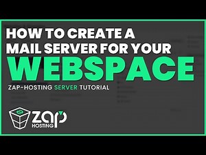 How to create a MAIL SERVER for your ZAP WEBSPACE! | 2025