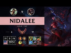 Nidalee Top vs Darius - NA Grandmaster Patch 14.13