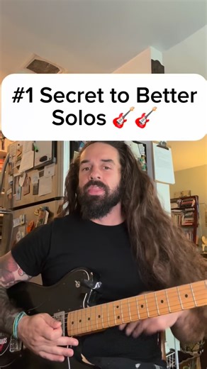 Guitar Coach Ryan Gaughan on Instagram: "The number one secret to better guitar solos Never get lost. If you can remember what you just played, you can actually continue the story. Start with direct repetition Repeat the exact phrase you just played Then turn it into call and response Then start changing tiny parts of the lick Train your ear to recognize your own ideas in real time and your solos instantly feel more musical. Save this and try it today. Comment PRO if you want my full fretboard f